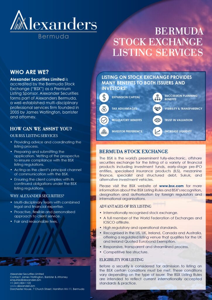Bermuda Stock Exchange Listing